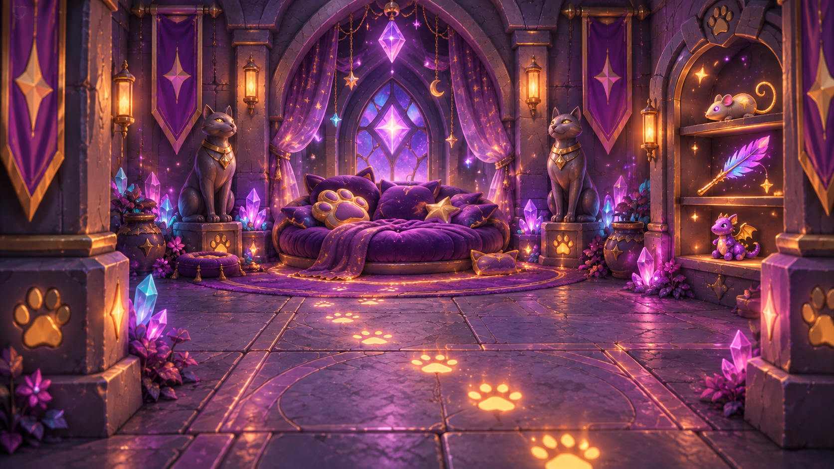 Dream On Cat Nap room artwork from Iris and the Starforge