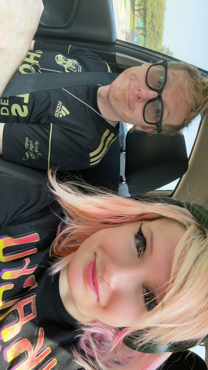 NOVA and Ian Payson together in a car